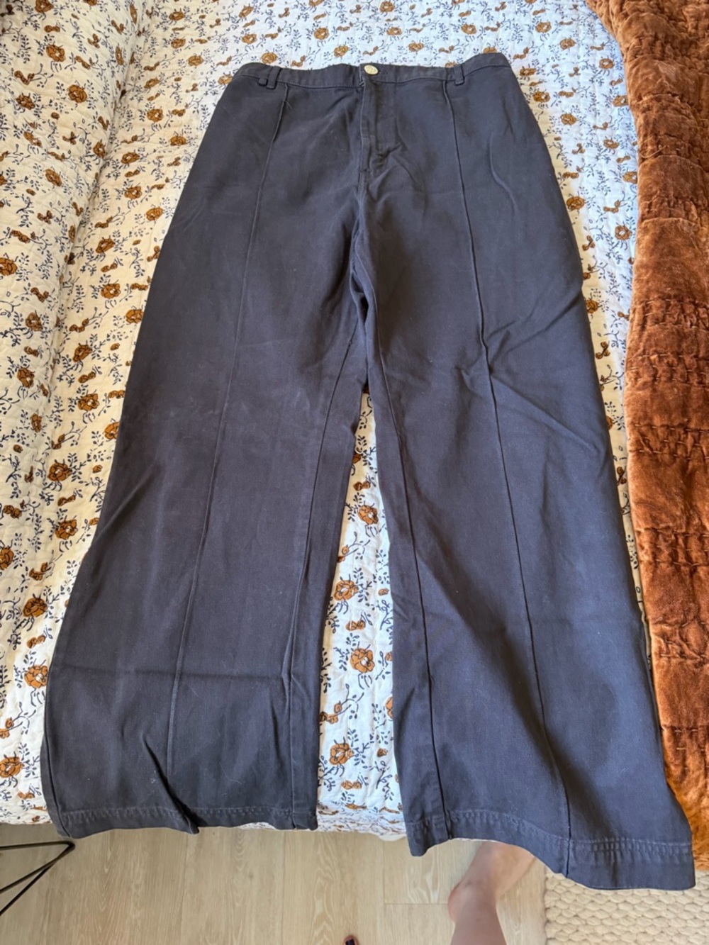 Brown Western Pants